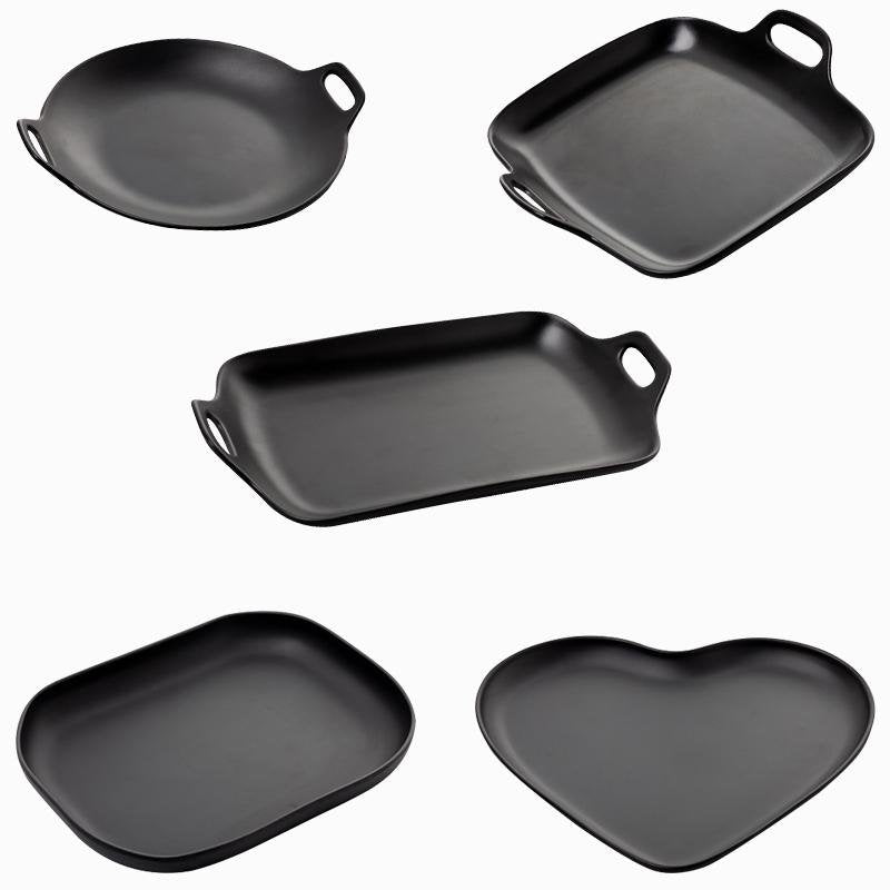 Conjunto de Tabuleiros para Refeições em Melamina Estilo Campestre com Pega