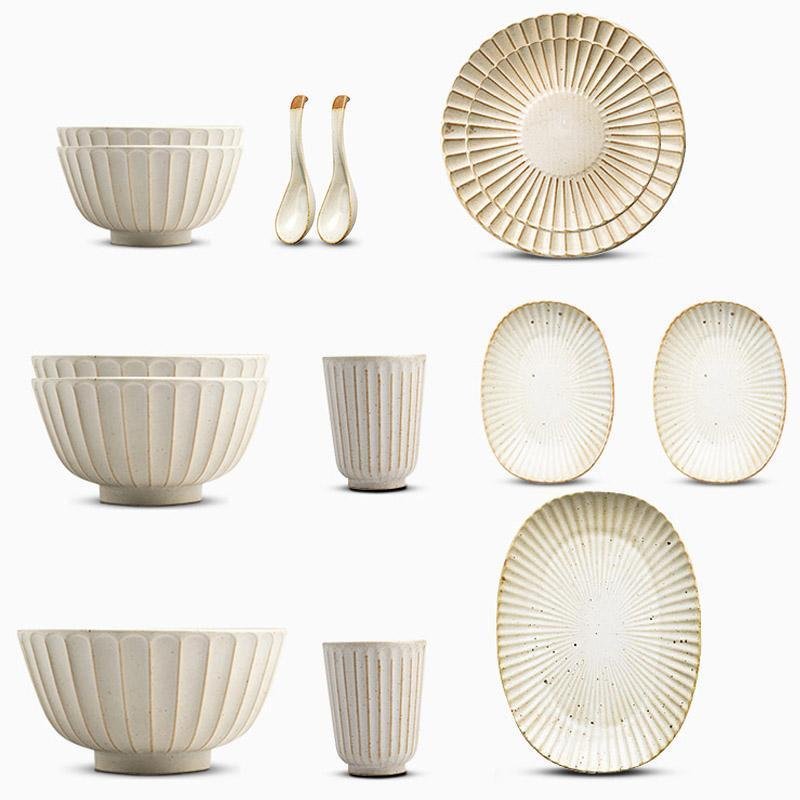 Set di stoviglie in ceramica da 21 pezzi