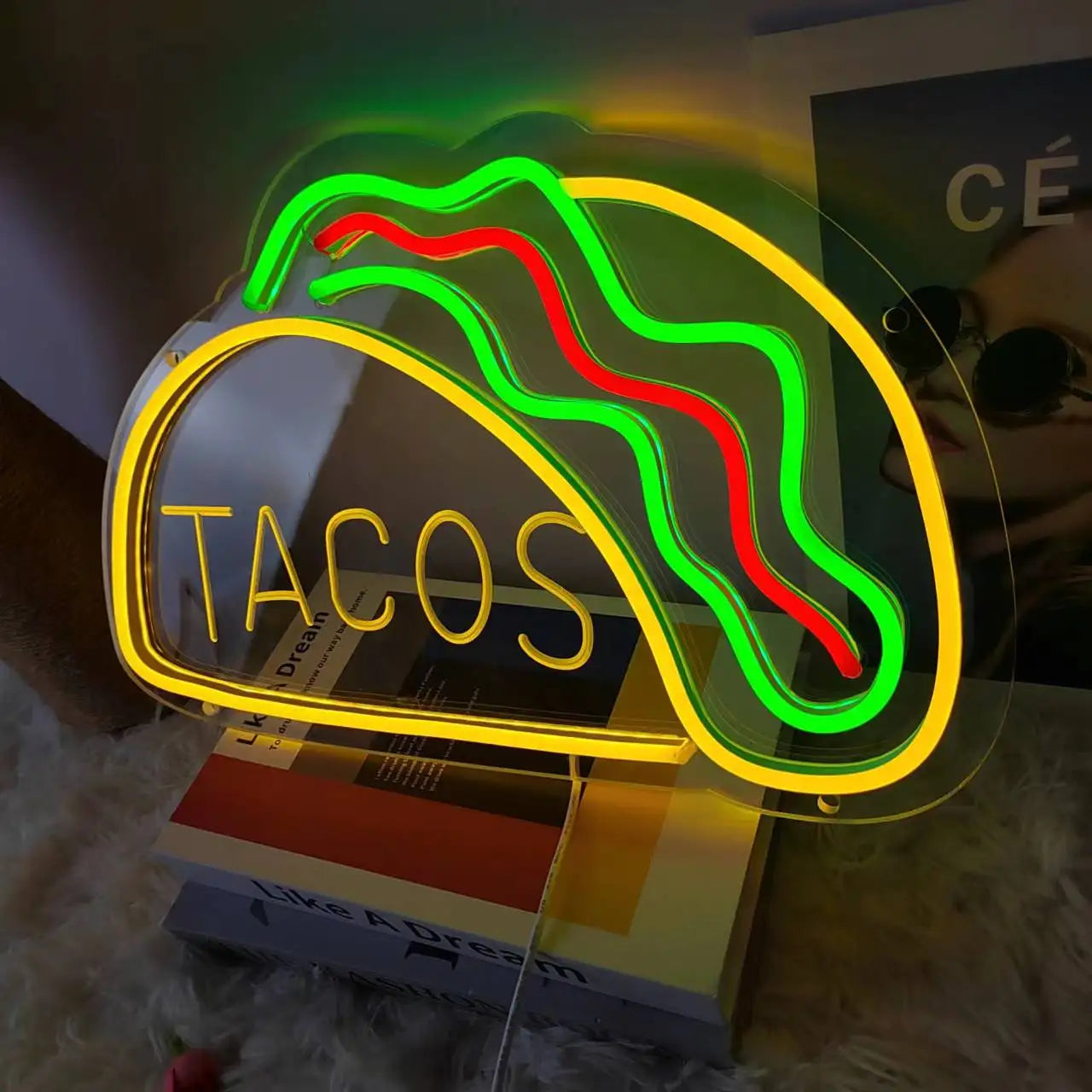 NeonTaco – LED Neon Sign with Tacos Design | Atmospheric Lighting