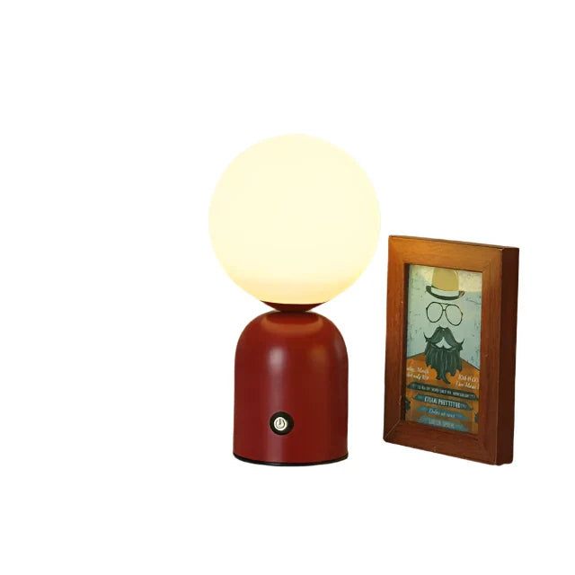 GlowLuxe - Rechargeable LED Table Lantern, Wireless and Dimmable