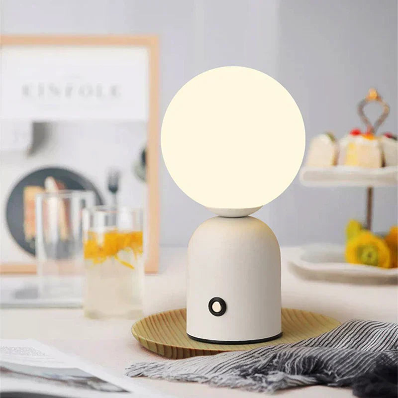 GlowLuxe - Rechargeable LED Table Lantern, Wireless and Dimmable