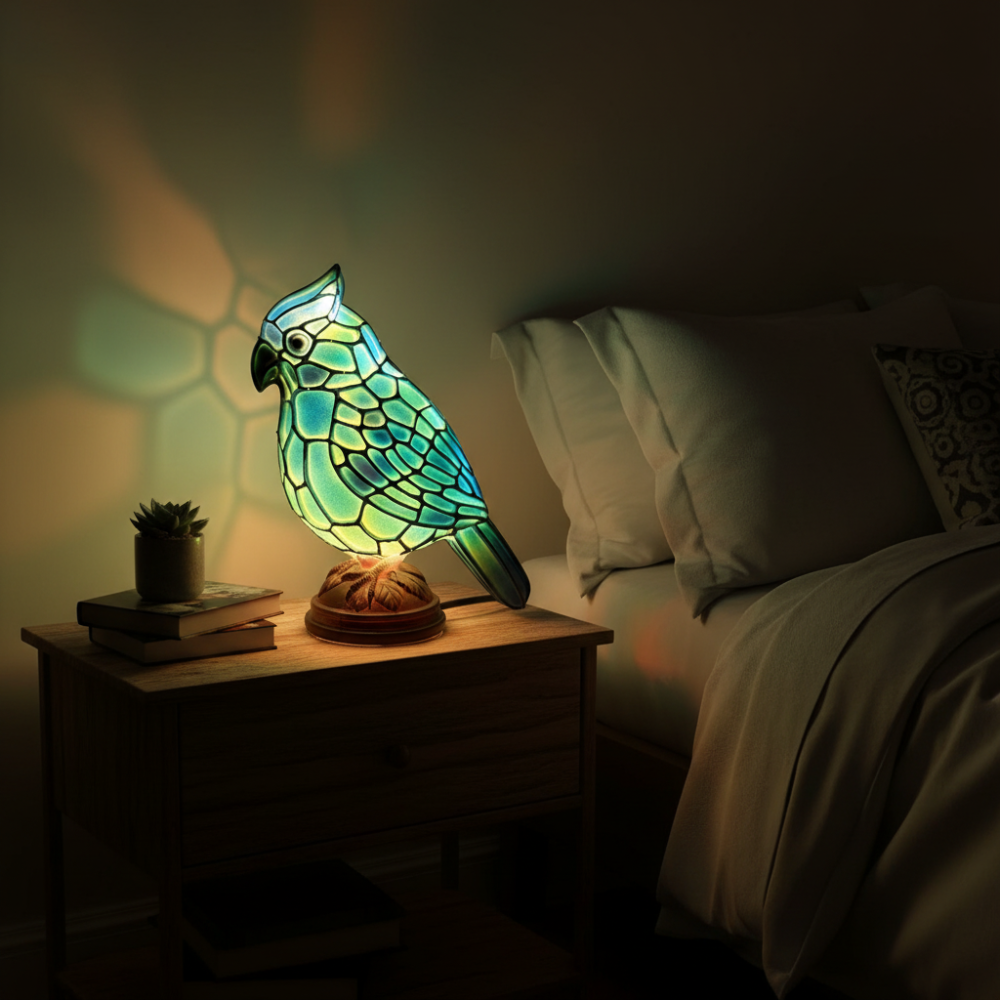 Table Lamp Shape Bird USB Powered LED Lamp
