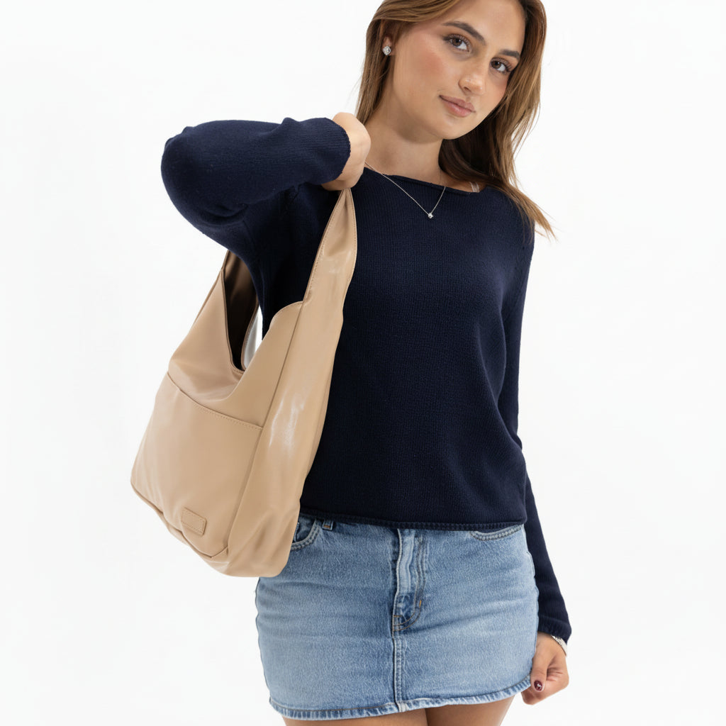 Borsa Spalla Elegante Resistente Chiusura Calamita Cerniera