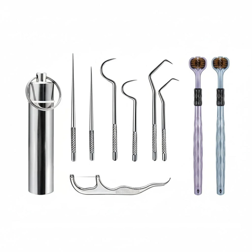 Stuzzicadenti Riutilizzabile Pulizia Denti Igiene Orale Portatile