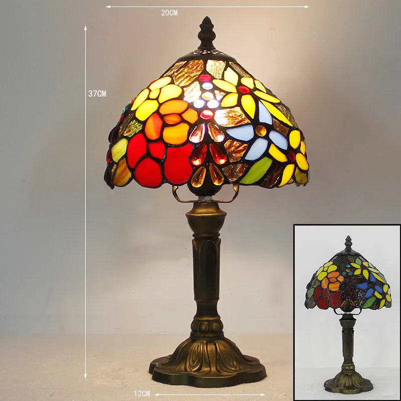 LuxLight - Lámpara de escritorio Tiffany