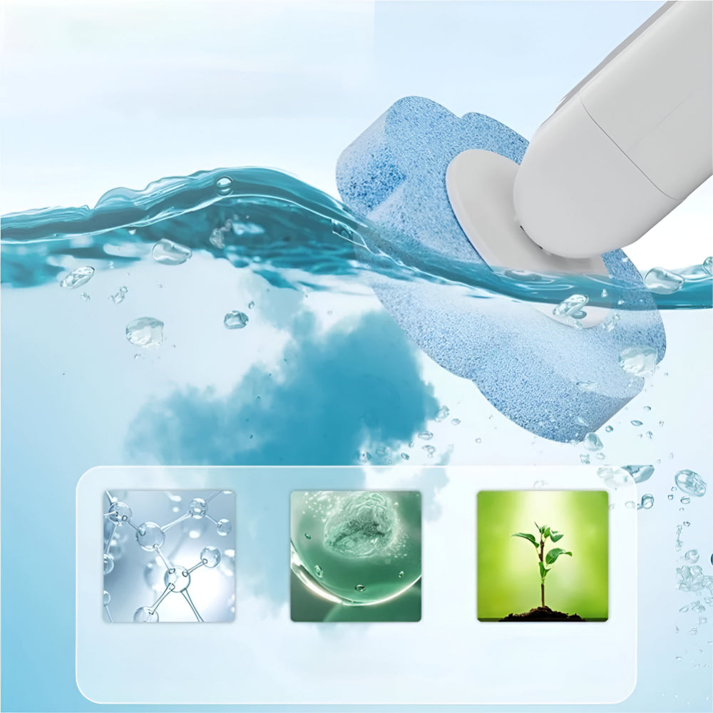 Toilet Brush Disposable Refill System Wall Holder
