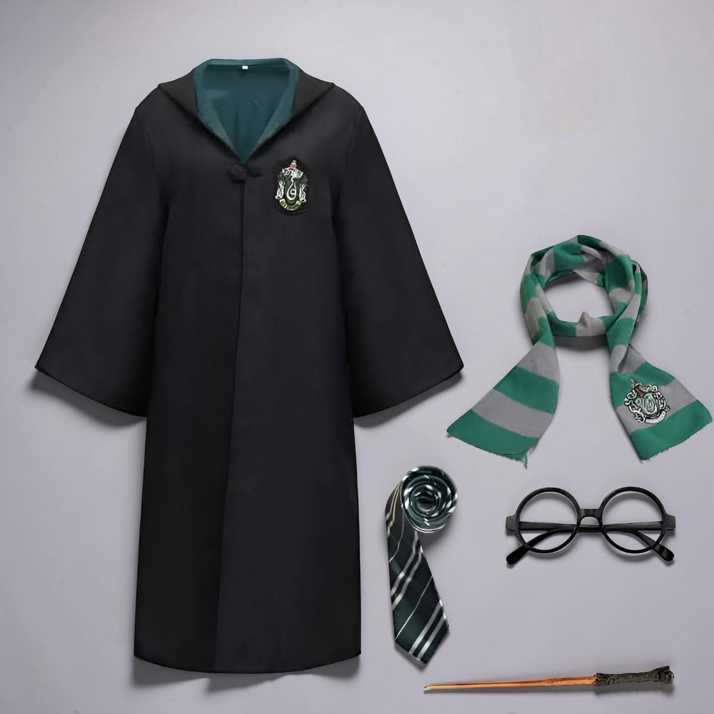Wizard Costume Children Cloak Cosplay Set Accessories
