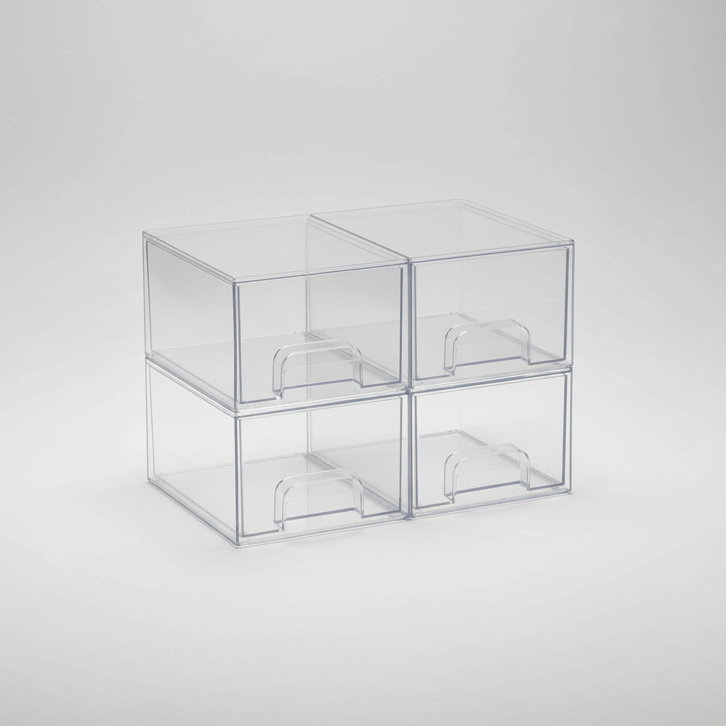 Transparante Lade Organizer Sieraden Cosmetica Stapelbare Opbergdozen