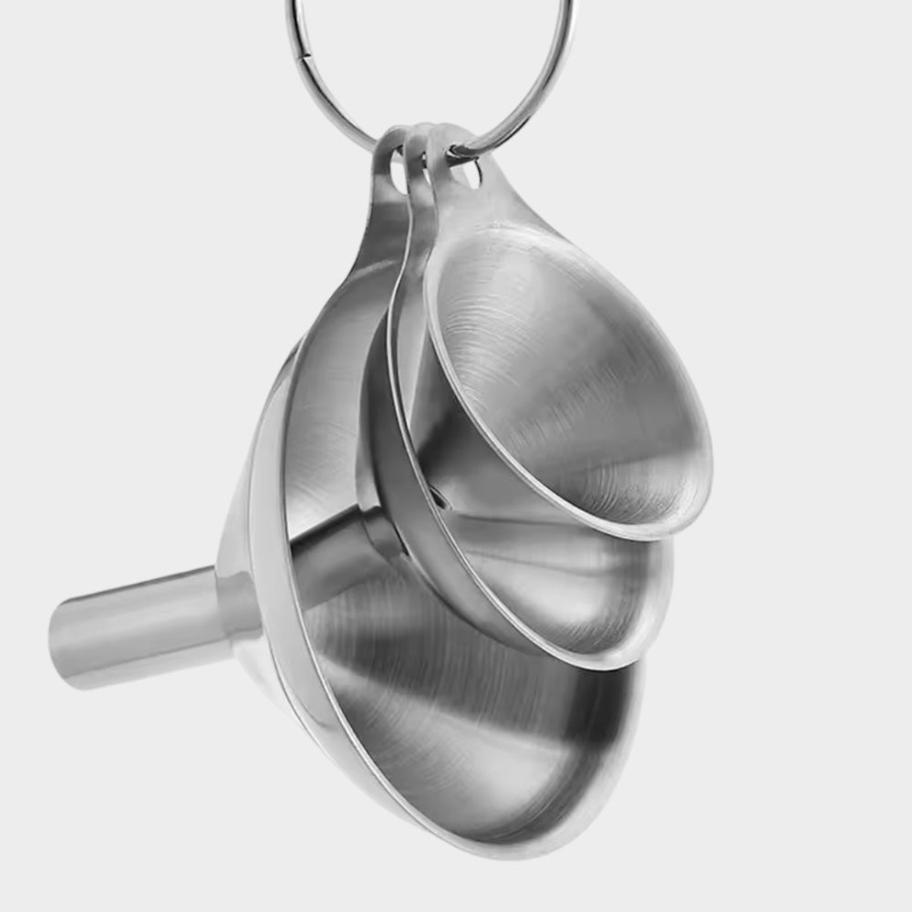 Trechter Set RVS Keuken Flessen Kruiden Vullen