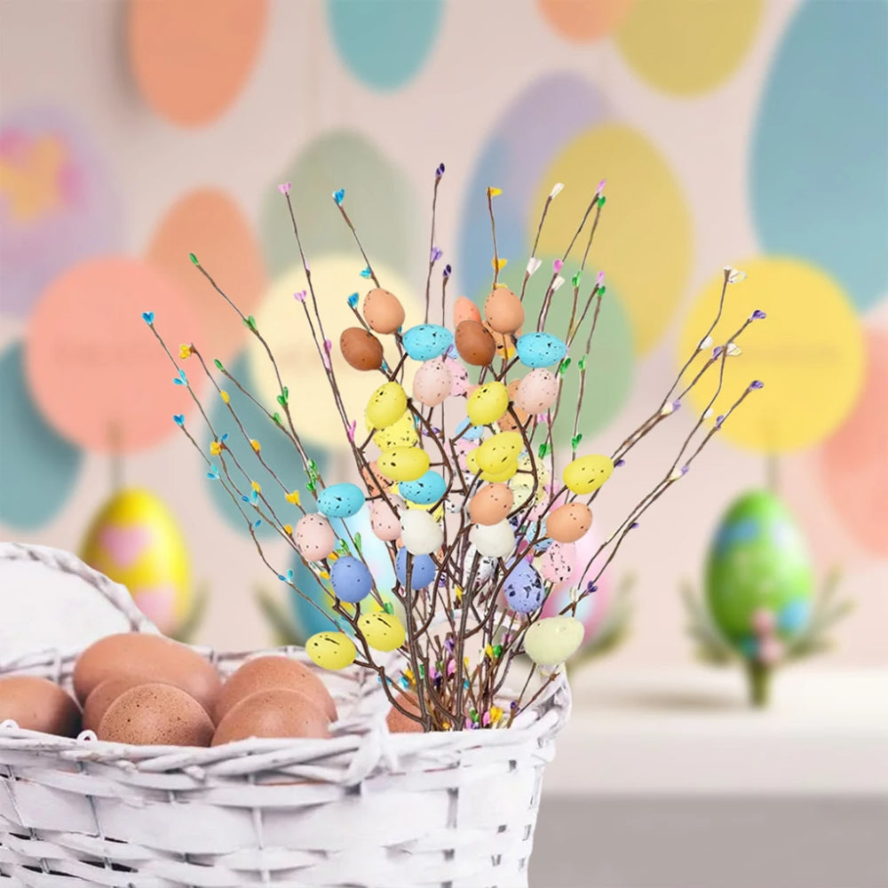Tweede Paasdag Decoratie Paastakken Kunstbloemen Paaseieren Takken