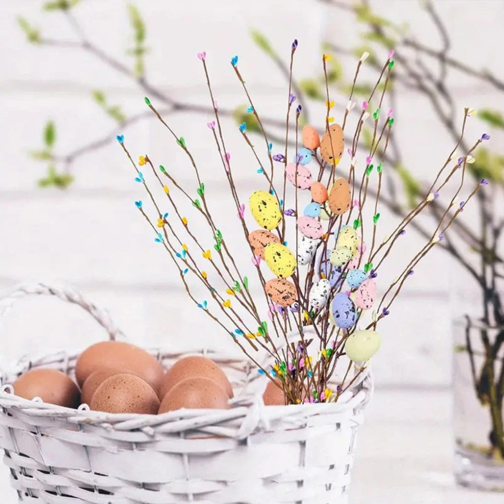 Tweede Paasdag Decoratie Paastakken Kunstbloemen Paaseieren Takken