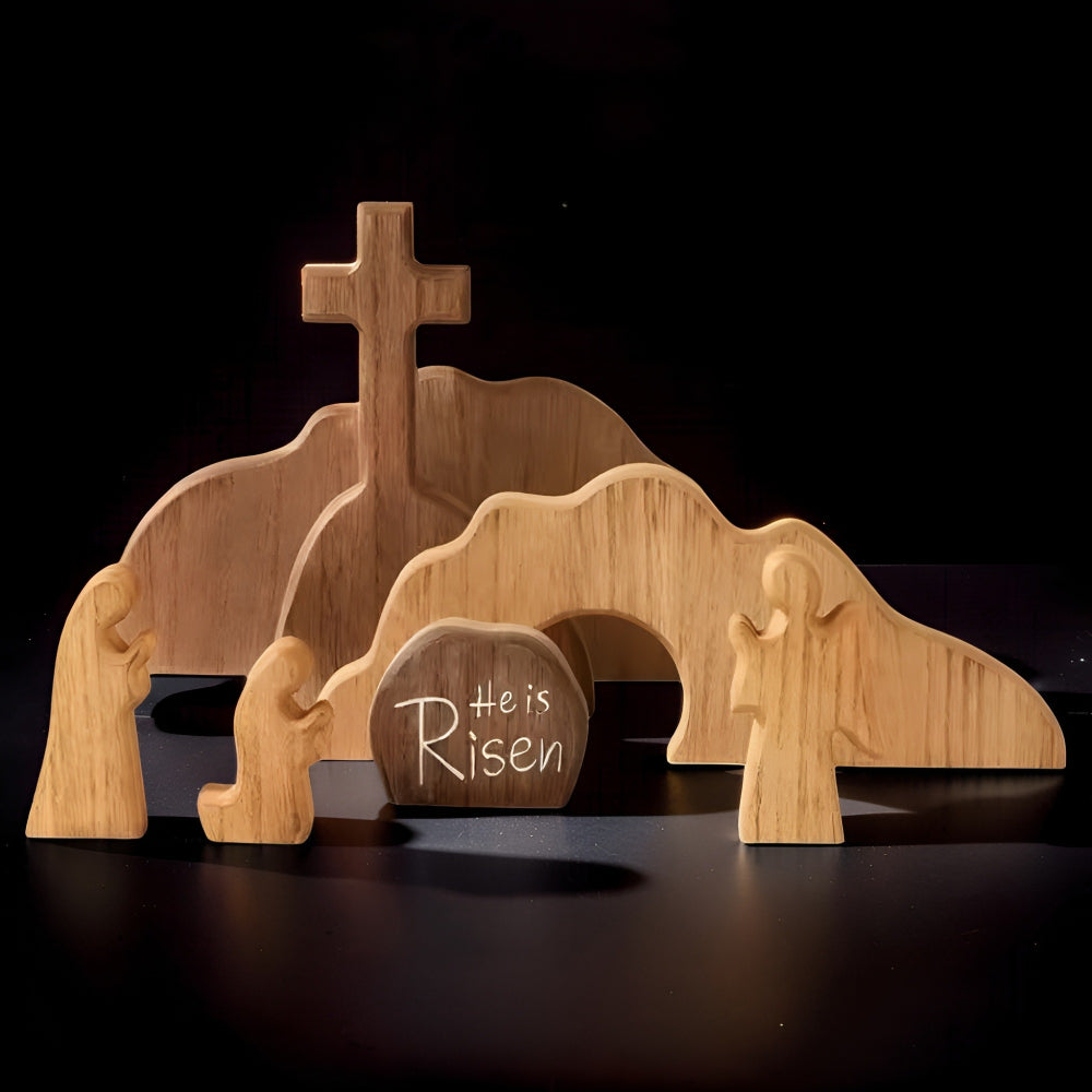 Easter Monday Easter Decoration Resurrection Scene Figure Set