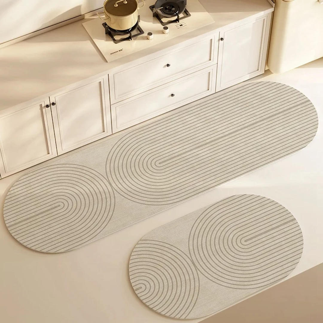 Ultra Absorberende Keukenmat Anti Slip Gestreept Design
