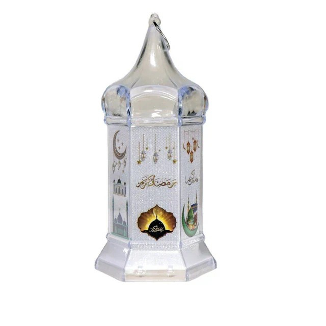 RamadanGlow - Lanterna LED per Ramadan – Lampada Decorativa Vintage con Luce Calda