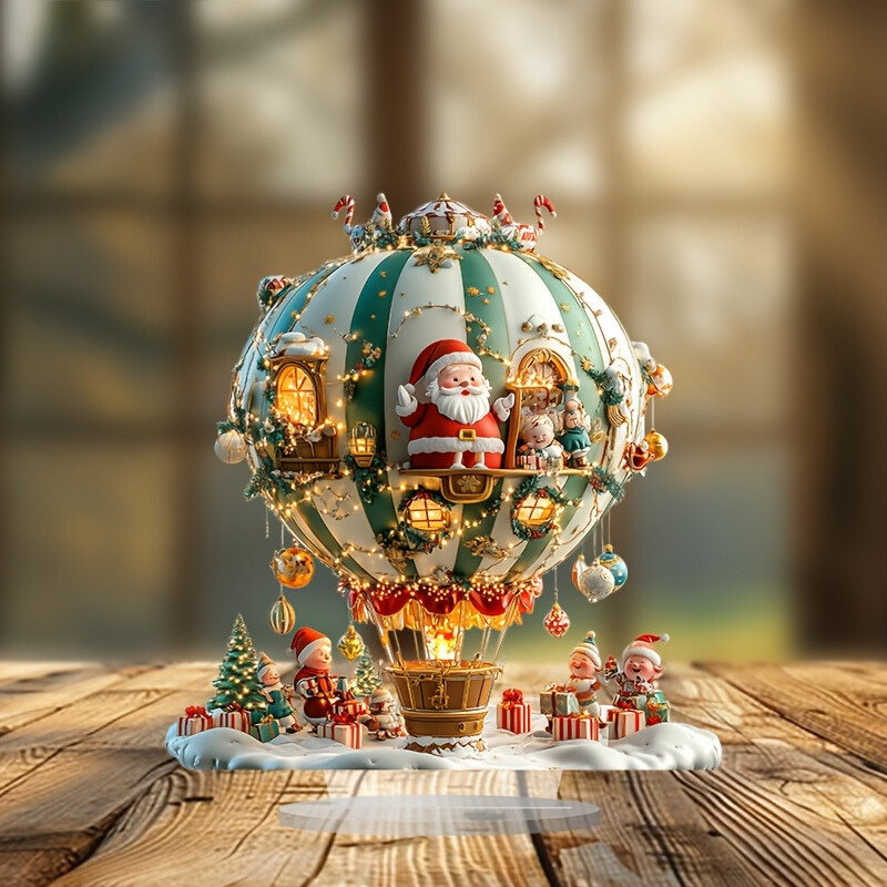 BohoBallon - Babbo Natale & Elfi Pannello Decorativo in Acrilico
