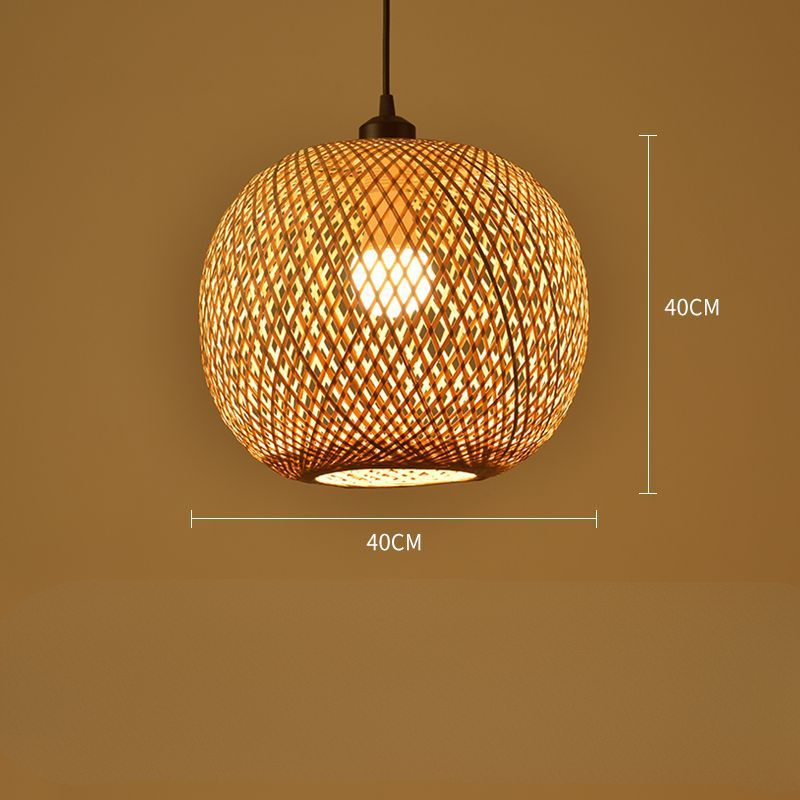 Lampada a sospensione in rattan intrecciato a mano di alta qualità Boho - Per interni ed esterni