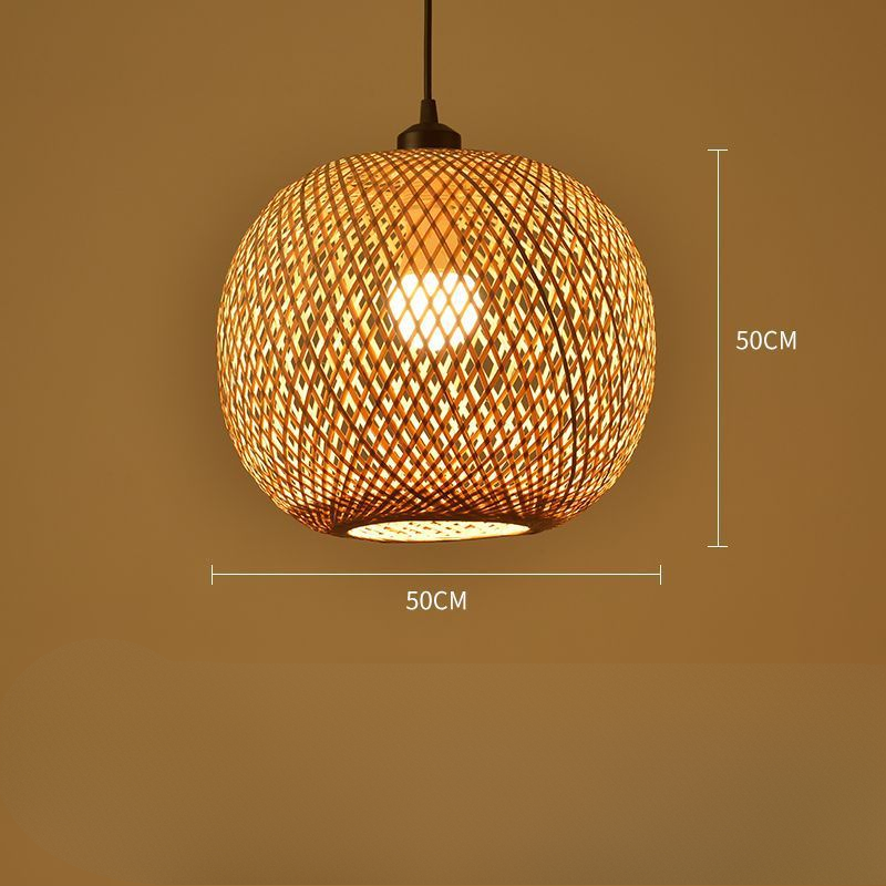 Lampada a sospensione in rattan intrecciato a mano di alta qualità Boho - Per interni ed esterni