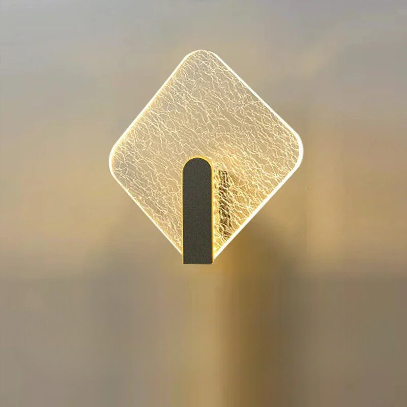 NordicGlow - Lampada da parete LED in acrilico per camera da letto e soggiorno
