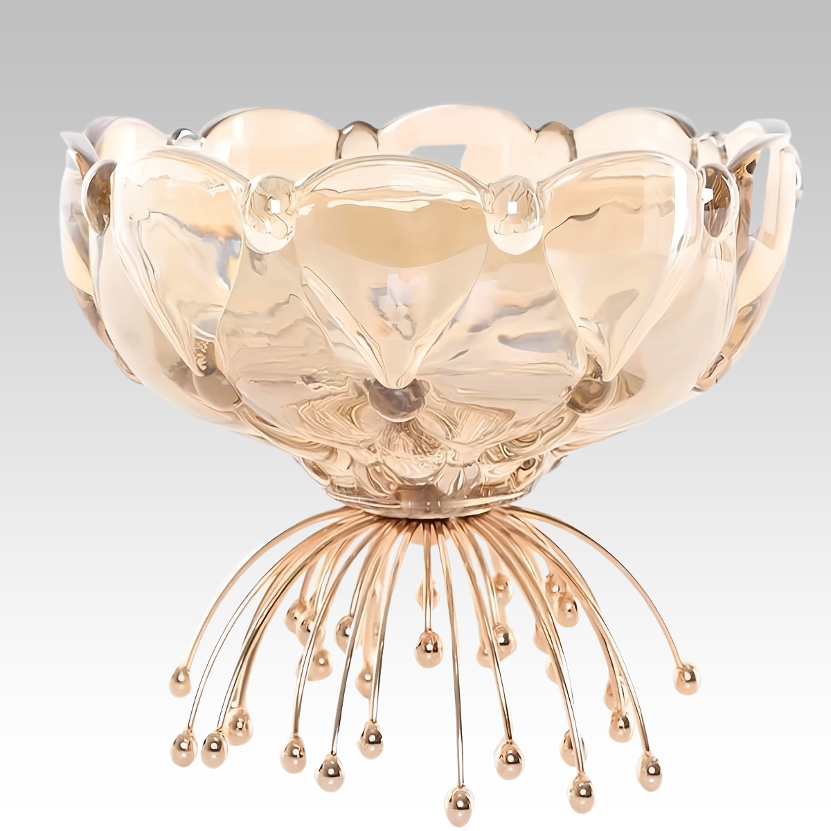 IronServe-Fruitkom - Cesto Redondo de Frutas em Ferro Fundido para Decoração de Mesa