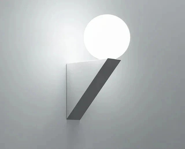 LuminoTone - Modern Duo-Tone Wall Lamp with Milk Glass
