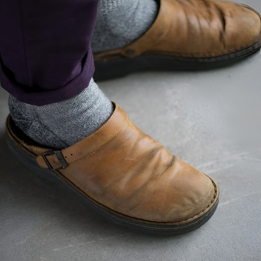 Men's Orthopedic Clogs Orthopedic Slippers Buckle Clogs