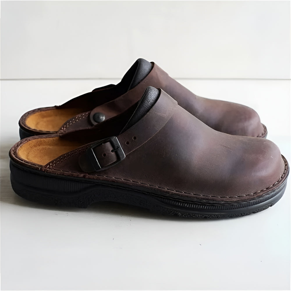 Men's Orthopedic Clogs Orthopedic Slippers Buckle Clogs