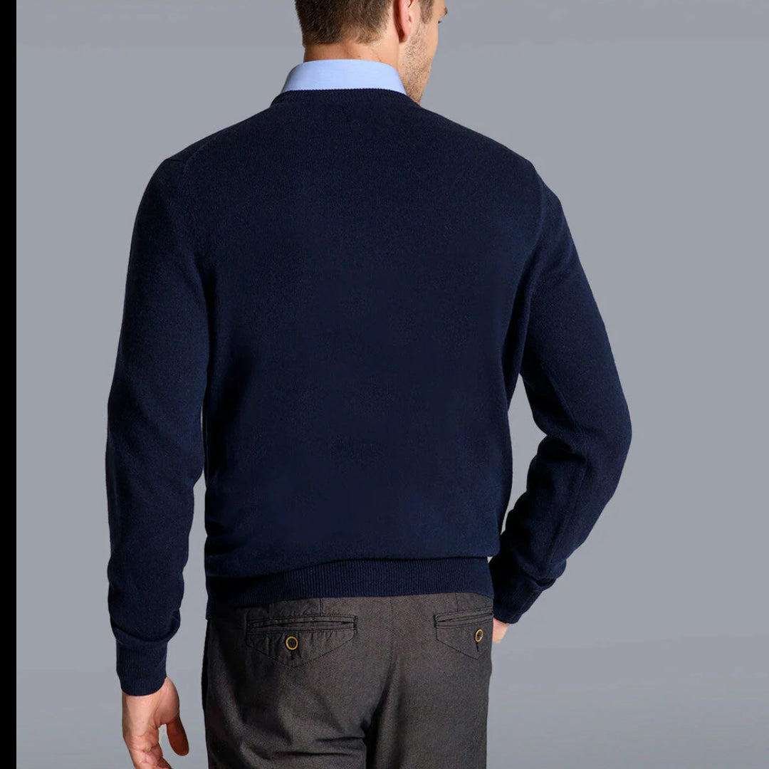 Maglione elegante da uomo girocollo invernale casual