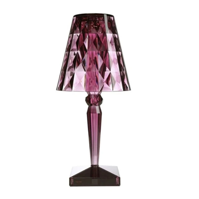 CrystalGlow - Dimmable Acrylic Table Lamp with Luxury Light Show for Living & Bedroom