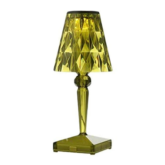 CrystalGlow - Dimmable Acrylic Table Lamp with Luxury Light Show for Living & Bedroom
