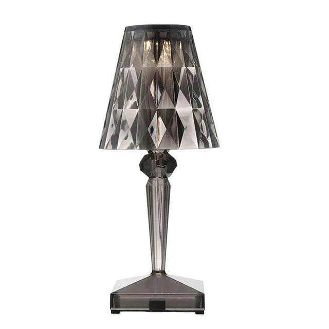CrystalGlow - Dimmable Acrylic Table Lamp with Luxury Light Show for Living & Bedroom