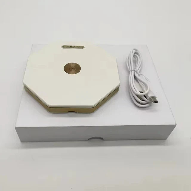 CrystalGlow - Rechargeable Crystal Table Lamp, Wireless LED Lighting with Dim Function