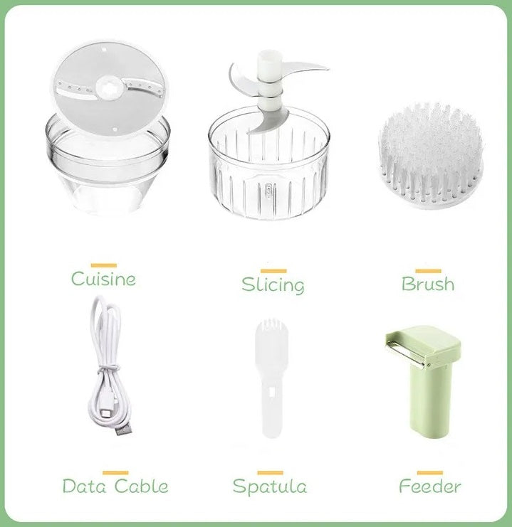 SliceMate - Cortador Multifuncional de Legumes Sem Fios