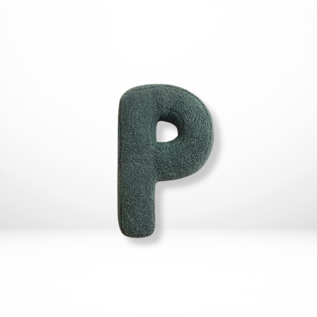 Velvet Alphabet Throw Pillow Personalized Decorative Cushion A-Z 14