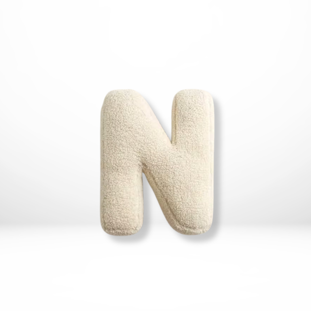 Velvet Alphabet Throw Pillow Personalized Decorative Cushion A-Z 29