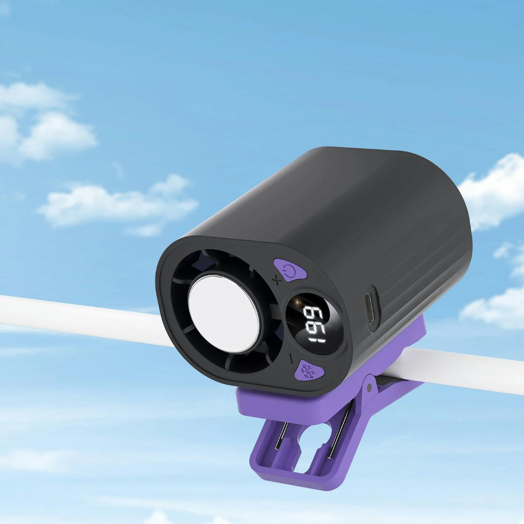 Ventilatore Portatile Raffreddamento Clip Ricaricabile USB