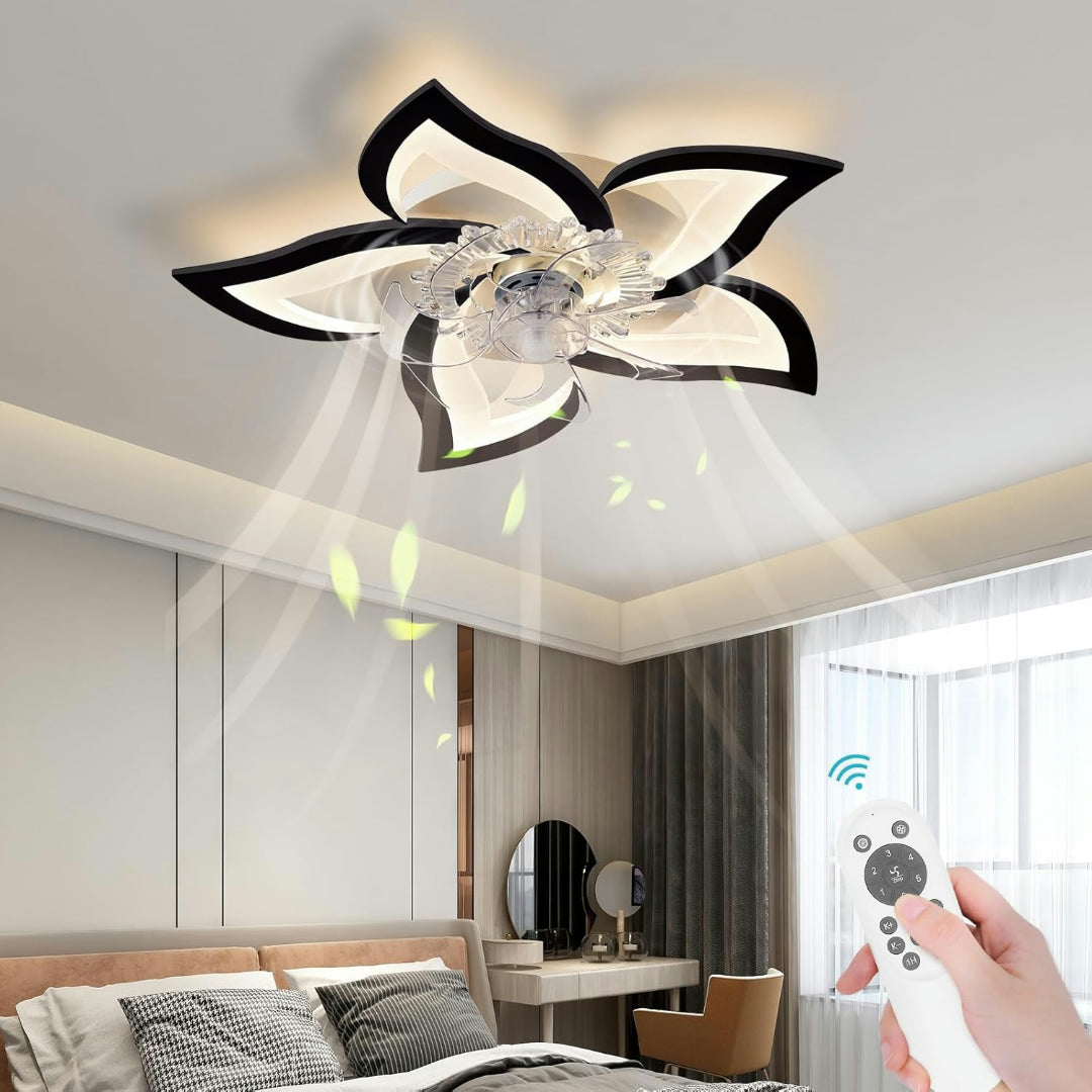Ventilatore Soffitto Lampadario LED Telecomando Dimmerabile
