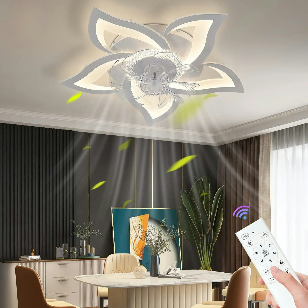 Ceiling Fan LED Chandelier Remote Control Dimmable
