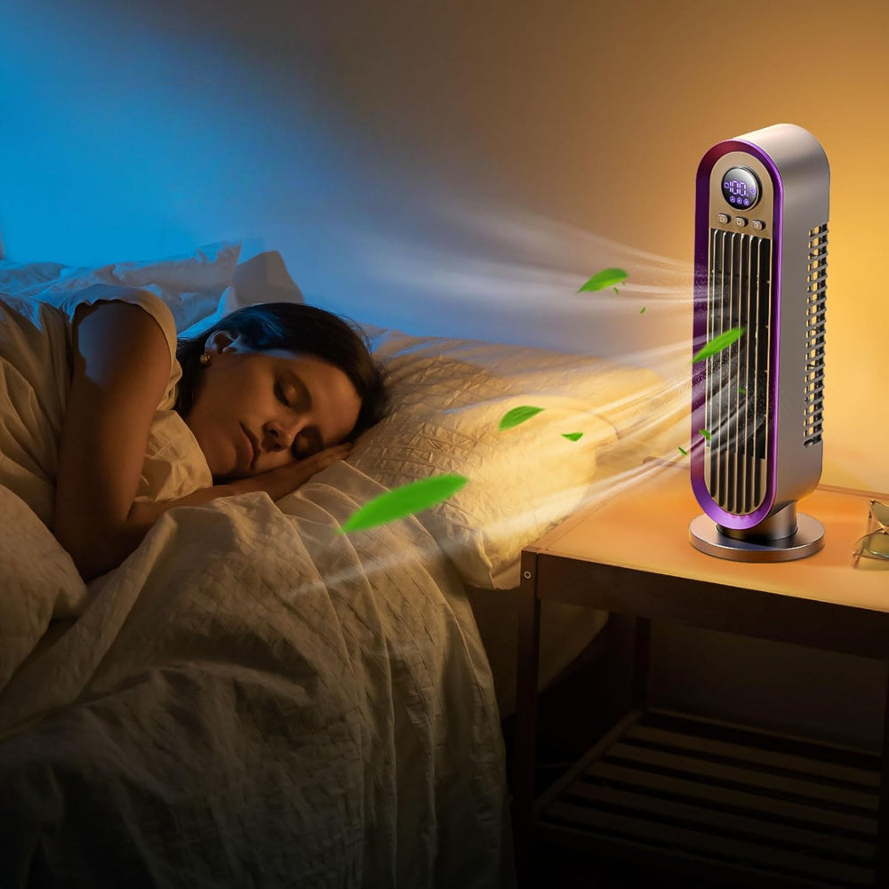 Portable Silent Tower Fan Compact for Home Office