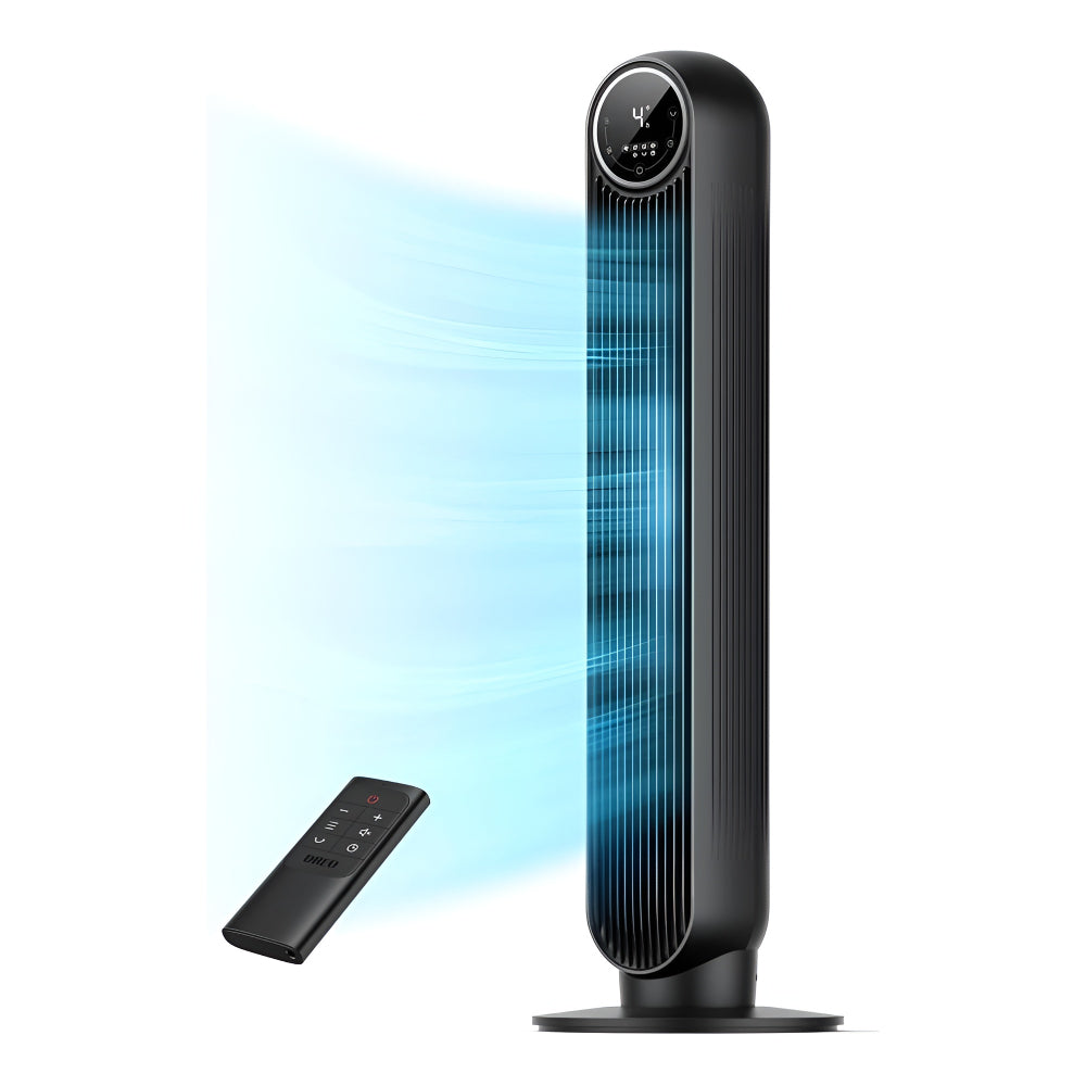 Ventilador de Torre Silencioso Oscilante com Temporizador para Quarto Interior