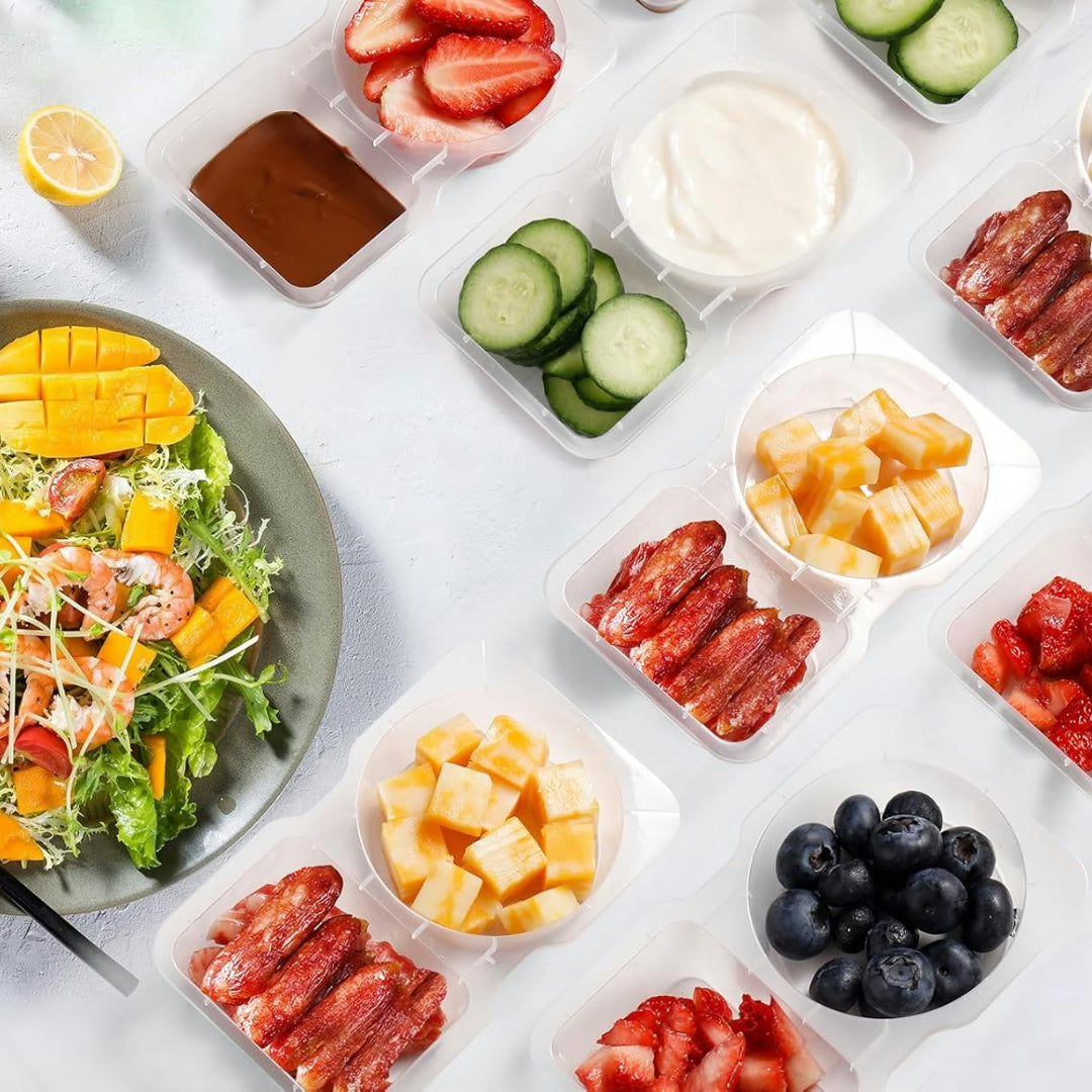 Storage Containers Set Snack Containers Lids Meal Prep Storage Boxes
