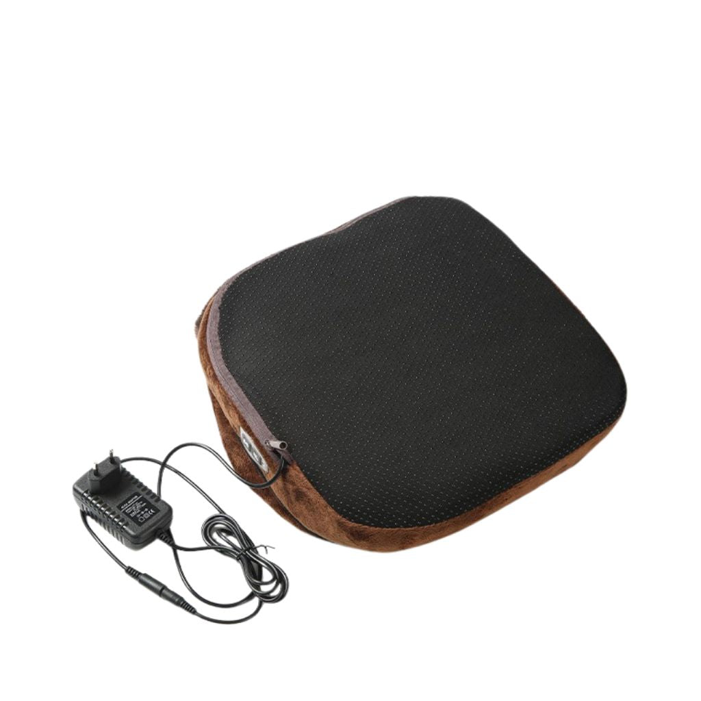 Aquecedor de Pés Elétrico com Massagem Vibratória e Forro de Tecido para Uso Doméstico