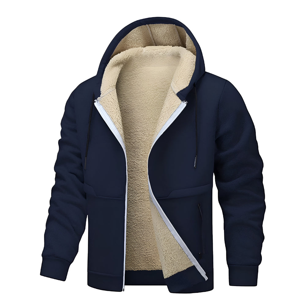 Giacca Uomo Cappuccio Invernale Imbottita Casual Outdoor