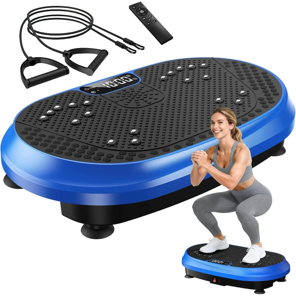 Piastra Vibrante Fitness con Bande di Resistenza per Allenamento