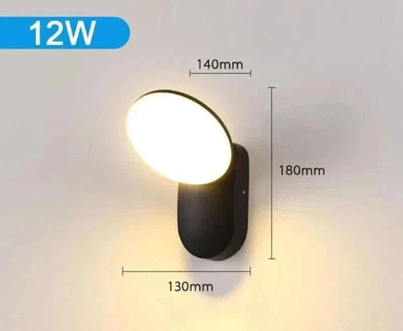 LumiGuard - Candeeiro de Parede LED Moderno com Sensor de Movimento, Resistente ao Tempo e Poupa Energia