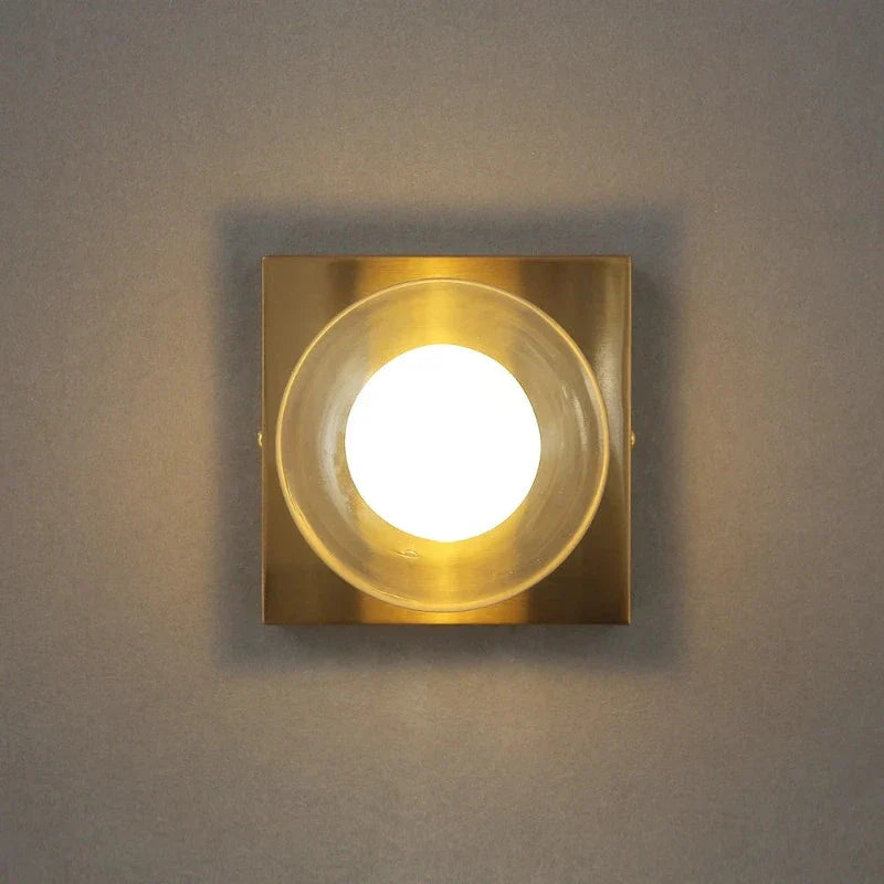 BrightSquare - LED Wall Lamp with Glass Globe – Square Wall Lighting