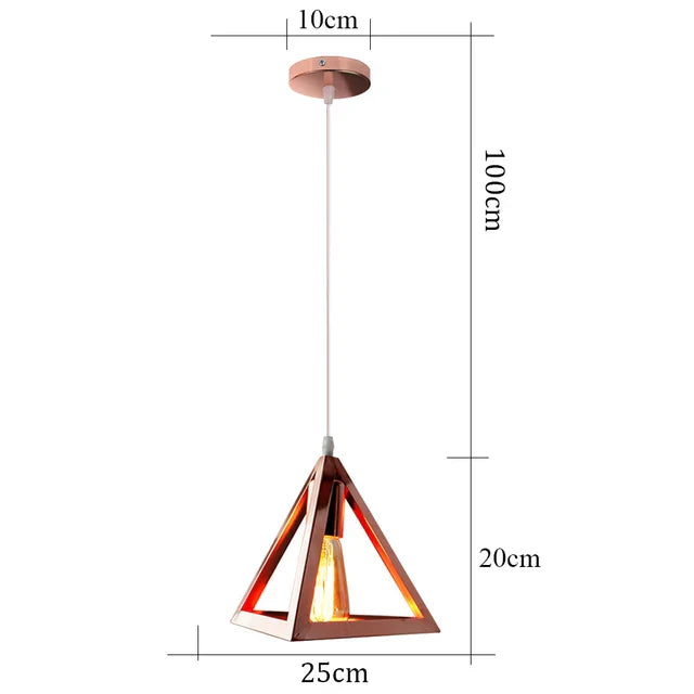 IronGlow - Candeeiro suspenso industrial vintage de ferro para sala de estar e sala de jantar