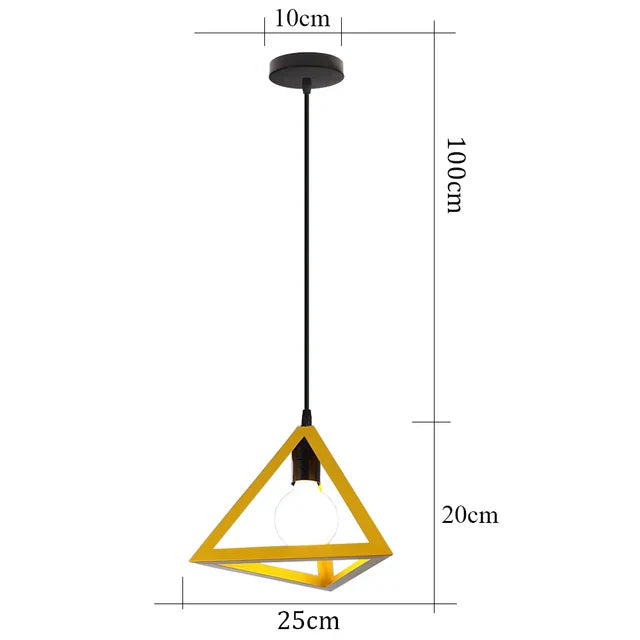 IronGlow - Candeeiro suspenso industrial vintage de ferro para sala de estar e sala de jantar