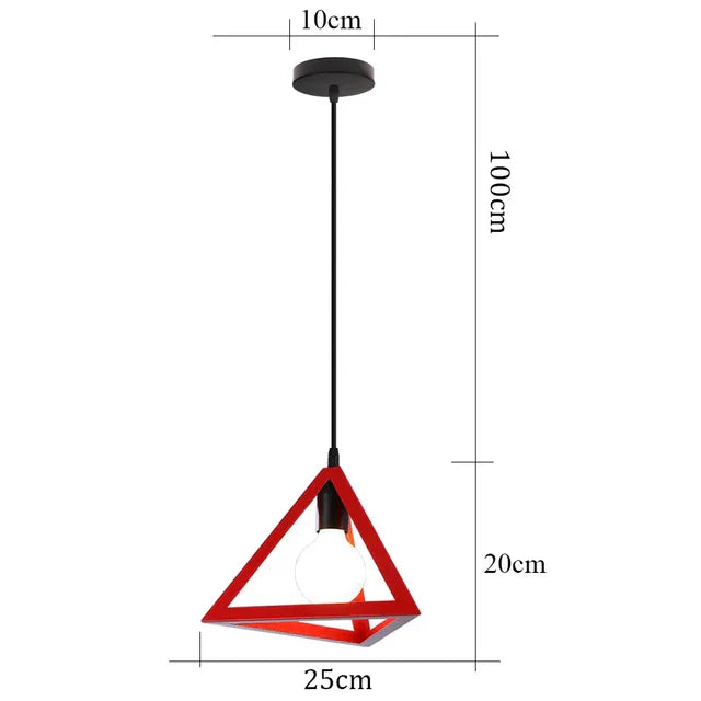 IronGlow - Candeeiro suspenso industrial vintage de ferro para sala de estar e sala de jantar