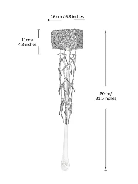 VintageGlimmer – Luxury Crystal Wall Lamp for Elegant Lighting