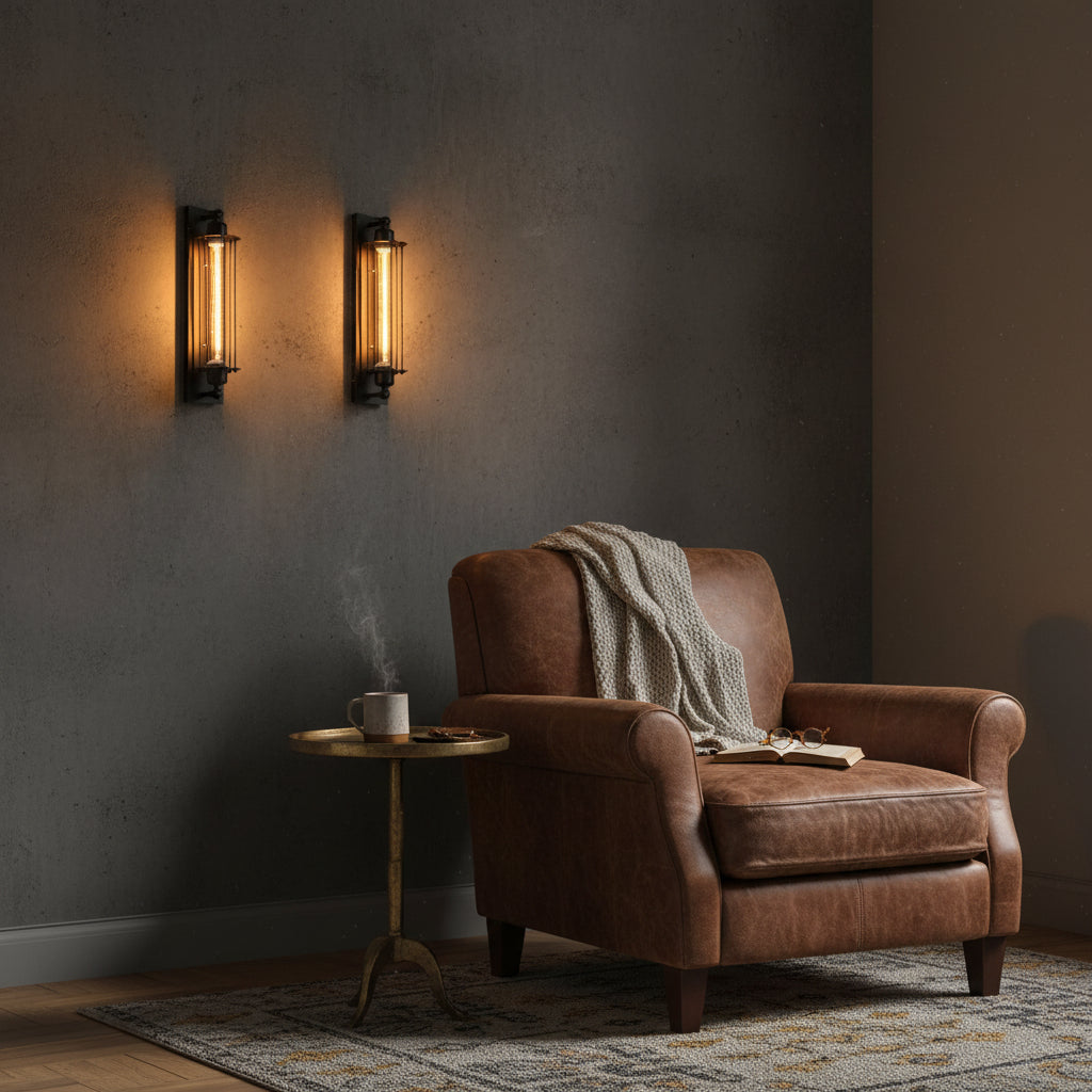 Vintage Industriële LED Wandlamp Sfeervolle Interieurverlichting